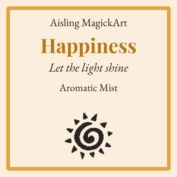 Happiness mist label