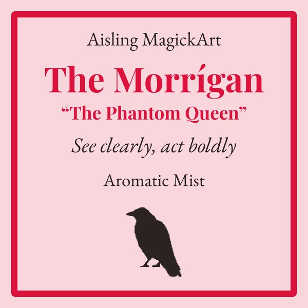 The Morrígan mist label