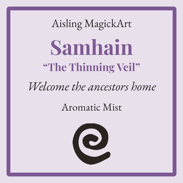 Samhain mist label